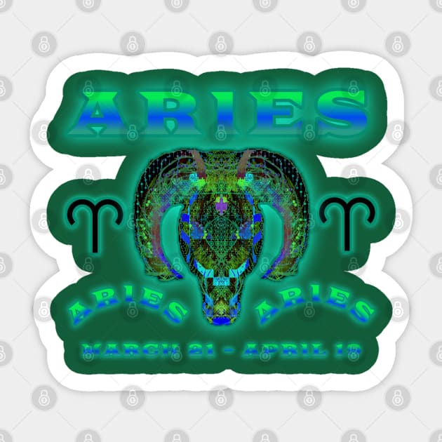 Aries 5a Forest Sticker by Boogie 72